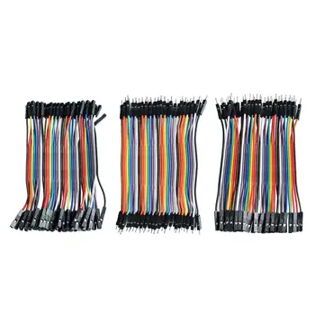 Dupont Line 120pcs 10cm Mees Mees + Naine, et Mees ja Naine Naine Jumper Wire Dupont Kaabel arduino DIY KIT