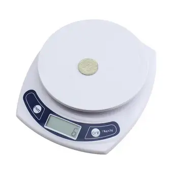 Elektrooniline köök skaala küpsetamine skaala meditsiin toidu elektroonilise platvormi skaala toiduvalmistamis skaala 7kg1g 3kg / 0,1 g