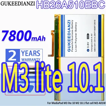 GUKEEDIAN Aku HB26A510EBC 7800mAh Jaoks Huawei MediaPad M3 Lite 10 HDN-W09 BAH-L01 BAH-L09 BAH-W09 BAH-AL00 Lite10
