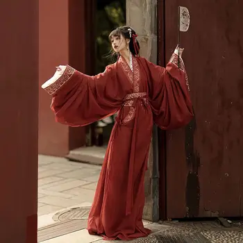 Hanfu Kleit Naised, Traditsiooniline Hiina Hanfu Sõda Rüü Naine Karneval Haldjas Cosplay Kostüüm Hanfu Punane Kleit Pluss Suurus