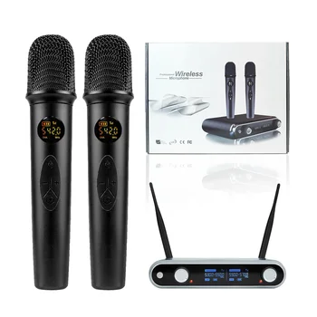 Heikuding UHF Traadita Mikrofon Süsteemi Professional Juhtmeta Mikrofon Reguleeritav Sagedus Karaoke Laulmine 200ft Valik