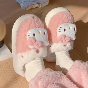 Hello Kitty Puuvillane Sussid Sanrio Anime Kuromi Minu Meloodia Cinnamoroll Hoida Soojas Kulumiskindel Leibkonna Armas Kawaii Tüdruk Kingitus