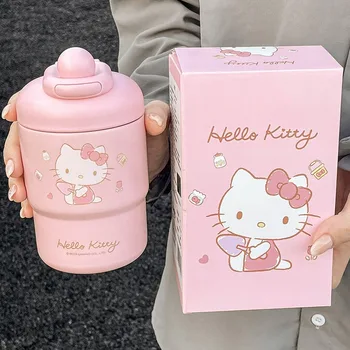Hello Kitty Sanrio Cup Anime Kawaii Kohvi Tassi Cute Cartoon Roostevabast Terasest Isoleeritud Vee Tassi Väljas Kaasaskantav Reisi Cup Kingitus