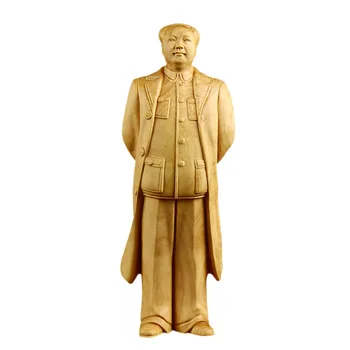 Hiina Suur Juht Mao Zedong Märgi kuju täispuidust käsitsi nikerdatud Kõrge kvaliteediga kodu kaunistamiseks Memorial kuju 20cm