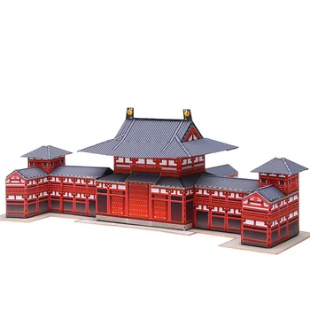 Jaapani Phoenix Hall, Temple Kokkuklapitavad Mini 3D Paber Mudel Papercraft Maja DIY Kunsti Origami Hoone, Lapsed, Täiskasvanud Käsitöö Mänguasjad QD-130