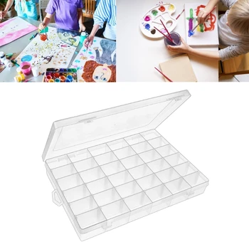 K1AA läbipaistvast Plastikust Kast, Konteiner Käsitöö Ladustamine Värvi Pigmendid Kunsti DIY