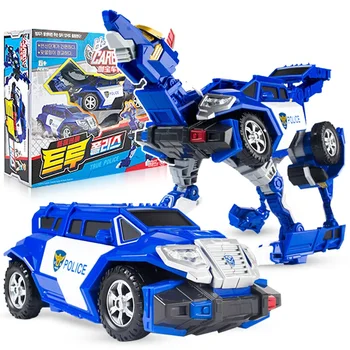 Kaks Režiimi Tere, Auto Uus Suur Mänguasjad Mänguasi Lastele Arvandmed Hunt Muundamise Deformatsioon Politsei Robot Kingitus Carbot Tegevus