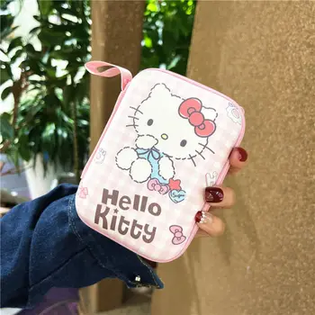 Kawaii Hello Kitty Ladustamise Kasti Kõrvaklapid Raske Juhtumi Kõrvaklappide Kott Sanrio Anime Kuromi Kogumise Kaart Kaabel Kaitse Kotid