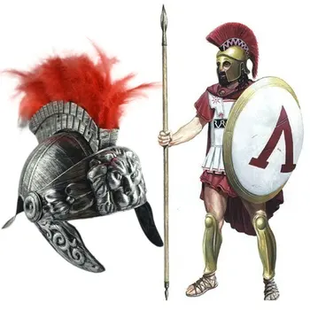 Keskaja Rooma Sõdalane Kiiver Suleliste Lõvi Müts Vintage Warrior Kiiver Plastikust Spartan Müts