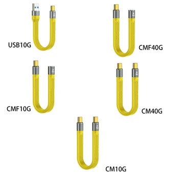 Kiire 10/40Gbps Edastamise Kiirus Pehme USB-C-USB-C Laadimise Juhe Line