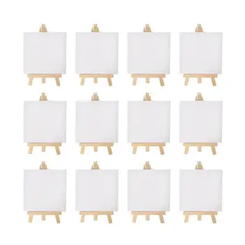 Kooli Mini Lõuend Käsitöö Molbert Joonis 12tk Lapsed 5 Maali Komplekt X3 Kunstnike Tolline Väikeste +3 Tabel