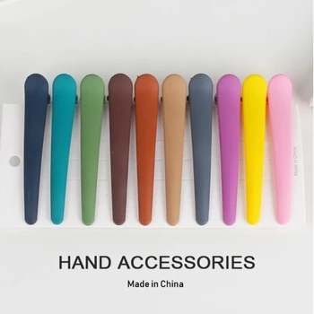 Korea Fashion Tahked Värvi Juuksed Clip Meik Üks Rida Clip Laste Värvilised Matid Minimalistlik Juuksed Clip Stiil Accessorie