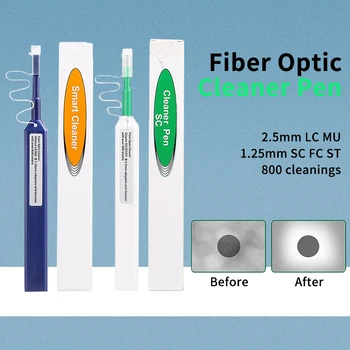 LC/MU 1,25 mm Fiber Optic Cleaning Pen SC/FC/S 2,5 mm Ühe-Kliki Puhastus Kiudaineid Puhastaja Tööriistad Fiber Optiline Liides Cleaner