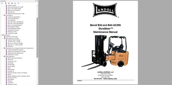 Landoll Bendi Drexel kahveltõstukeid 12.8 GB Käitaja Hooldus Osad Käsiraamatud & Skemaatiline PDF