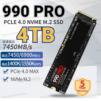 M. 2 SSD M2, 1 TB 2TB PCIe Gen 4.0 x4 NVME 2.0 HDD Hard Disk Drive Tahkes Olekus 990 Pro Vest Jahutuse Ribad Sülearvuti, PS5