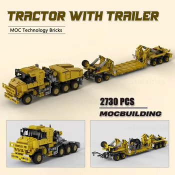 M1070 Tsiviil-Versiooni KES ehitusplokid Traktori Raskeveokite Haagise Tehnoloogia Tellised DIY Assamblee Motors Autod Mänguasi Xmas Kingitus