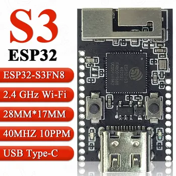 MINI ESP32-S3 Arengu Juhatuse Arduino 2.4 G Wifi, BT Moodul Originaal Kiip ESP32-S3FN8 8MB Flash 28Pin Tüüp-C ESP32 S3