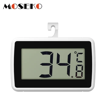 MOSEKO Mini-Külmik Termomeeter Digitaalne LCD Ekraan Veekindel Sügavkülmik Sise-välisõhu Temperatuuri Mõõtja Magnetiga Konks