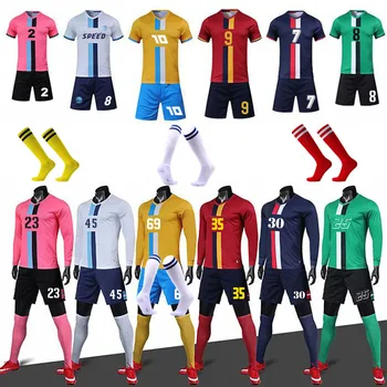 Meeste Jalgpall Survetement sobib 2020. aasta Sportlane Jalgpalli Jersey Kit Komplekt Ühtne Meeskond, Koolitust Särk Tracksuit Riided, Sokid Shin Padjad