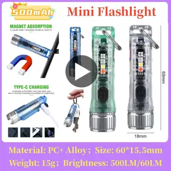 Mini Taskulamp LED Multi-funktsioon, Veekindel Taskulamp Võtmehoidja Kaasaskantav Veekindel Magnet Hoiatus, Telkimine Valgus
