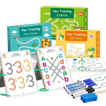 Montessori Lapsed Mänguasja Joonistamine Pliiatsi Kontrolli Koolituse Värvi Kuju Matemaatika Mängu Seatud Õppe-Hariduslik Mänguasi Poisid Tüdrukud Kingitus