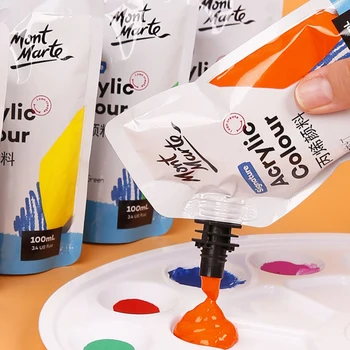 Montmartre Akrüülvärv 100ml käsitsi maalitud graffiti Värvi DIY Kivi T-särk Tossud Tekstiilist Paint Värvi Käsi Värvi Täitke 1tk
