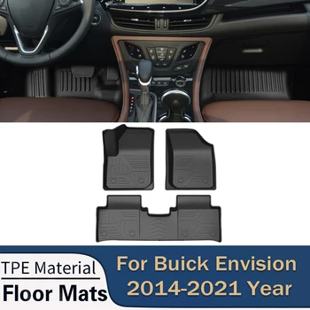 Näiteks Buick Kujutlevad 2014-2021 Auto Auto põrandamatid Kõik-Ilm TPE Jala Matid Lõhnatu Pad Veekindel Plaat Matt sisustuselemendid