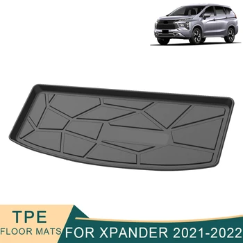 Näiteks Mitsubishi XPANDER 2021-2023 Lasti Liner Ilmastiku-TPE-Non-slip Pagasiruumi Matid Veekindel Boot Plaat Pagasiruumi Vaip