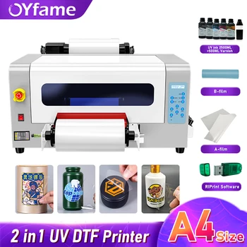 OYfame A3 Uv Dtf Printer XP600 Printeri pea Uv Film trükimasina Logo Tegemise Crystal Printer UV DTF Printer Kleebis Masin