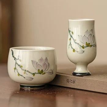 Puit Välgu Käsitsi maalitud Orhidee Meister Cup Lõhnaga Cup Hiina Retro Tee Set Kung Fu Väike Keraamika Isiklik Erilist