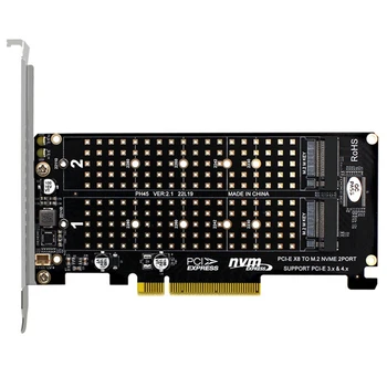 RAID Kaardi NVME M. 2 M VÕTI SSD Laiendamine Adapter Laiendatud Dual NVME RAID-PCI-E X8 Split Kaart