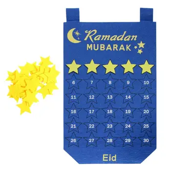 Ramadan Kalender Lapsed Eid Mubarak Countdown Tundsin Kalender Ramadan Advendikalender 30 Korduvkasutatavad Star 30 Päeva Jooksul Tundsin, Seinale