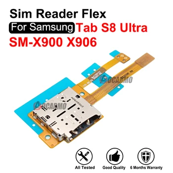 Sim-kaardi Salve, SD-Kaardi Lugeja Omanik Flex Kaabel Samsung Galaxy Tab S8 Ultra X900 X906 SM-X906B Asendamine Osa