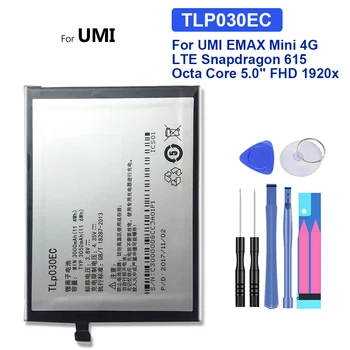 TLp030EC Asendamine Aku UMI EMAX Mini 4G LTE, Snapdragon 615 Okta Core 5.0 