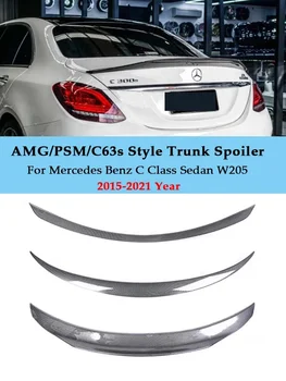Tagumine Spoiler Pagasiruumi Tiiva süsinikkiust Kilpi C63s AMG PSM Stiilis Aksessuaarid Mercedes Benz C-Klassi Sedaan W205 2015-2021