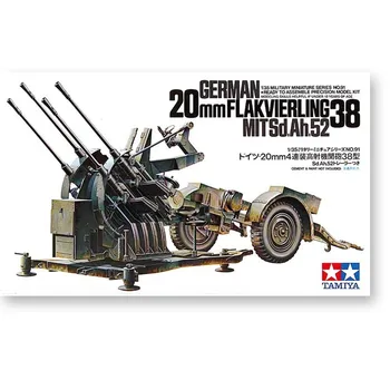Tamiya 35091 1/35 Mõõtkavas Mudel Kit saksa 2cm Flakvierling 38 õhutõrje Relv