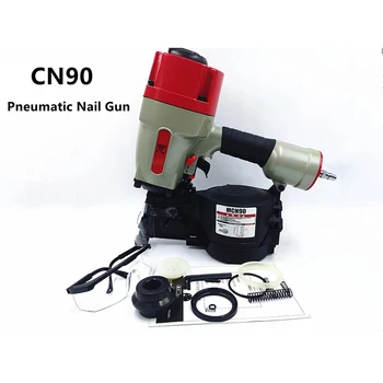 Tööstus-Pneumaatiline Vahend CN90 Pneumaatilised Coil Nailer Light Rulli Küünte relv Kaubaaluste Tegemine, Küünte Puidu Raamimine naelapüstoliga