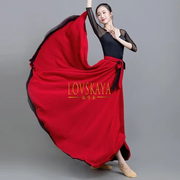 Uued Flamenco Mustlane Lady Seelik Tants Tava Kanda Naiste Kaks Värvi Mõlemal Küljel Nöörimine, Pikk