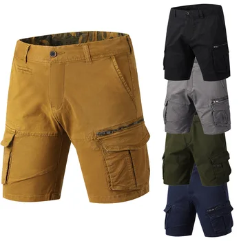 Uus Meeste Sõjalise Kauba lühikesed Püksid kärbitud püksid meeste lahtised pikad suvised vabaaja püksid meeste multi-tasku puuvillased tunked, lühikesed püksid