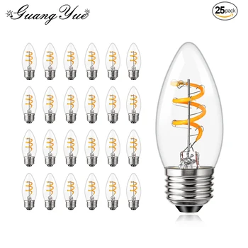 Vintage Küünal LED Lamp E27 220V Edison Dekoratiivsed hõõglambid led Pirn Lühtrid Kerge Ripats Asendamine Ampullid