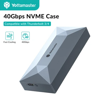 Yottamaster 40Gbps NVMe SSD Ruum USB4 NVMe PCIE Väline kõvaketas Juhul, Ladustamise Kasti kooskõlas Thunderbolt 3/4 Tüüp C
