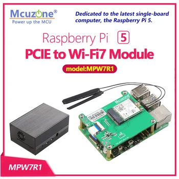 (mudel:MPW7) Vaarika Pi 5 PCIE M. 2 WiFi7 Moodul,BE200,AX210,AX200,toetab google TPÜ,WiF6E