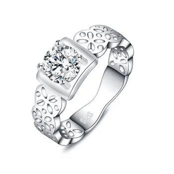 võlu naiste 925 sterling Hõbe Sõrmused ehted üllas, trendikas, mood ilus tsirkoon crystal Ringi lady pulm armas