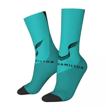 Õnnelik Naljakas Mees Meeste Sokid Harajuku Lewis Hamilton 44 Sokk Polüester Graafiline Naiste Sokid Kevad Suvi Sügis Talv